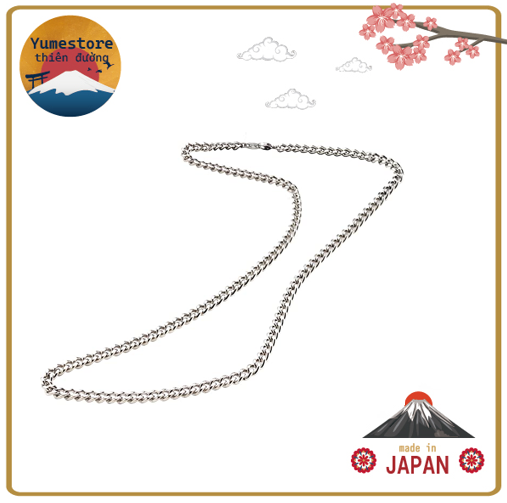Phiten Titanium Chain Necklace - Pure Titanium Series. Improve blood circulation. Enhance strength and flexibility.