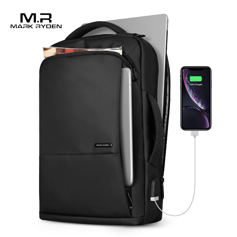 Mark Ryden Travel Backpack Large Capacity Teenager Male Mochila Anti-thief Bag USB Charging 15.6 inch Laptop Backpack Waterproof