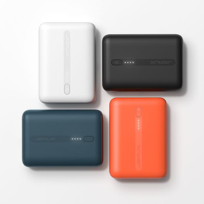 JSAUX Super Mini Power Bank 10000mAh 20W PD3.0 Dual Port Portable Quick Charge Charger Compatible with iPhone Samsung Galaxy Android Sleek Modern Minimalist Design Powerbank