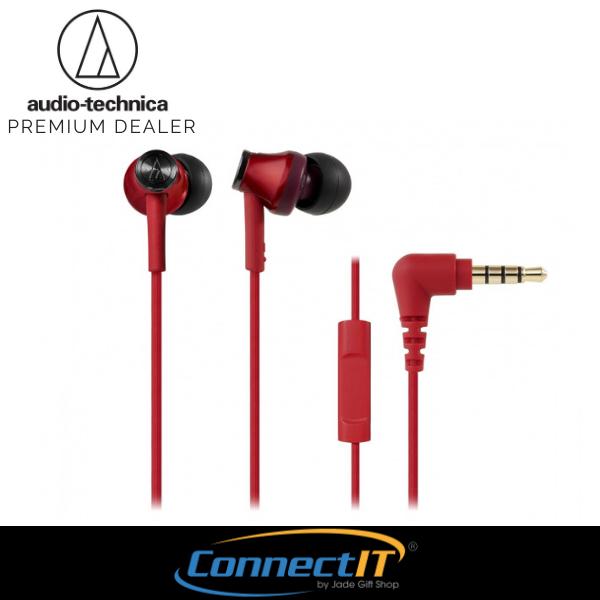 Audio Technica ATH-CK350iS In Ear Earphones For Smartphone With In-Line Mic and Remote Functions - 1 Year Local Warranaty